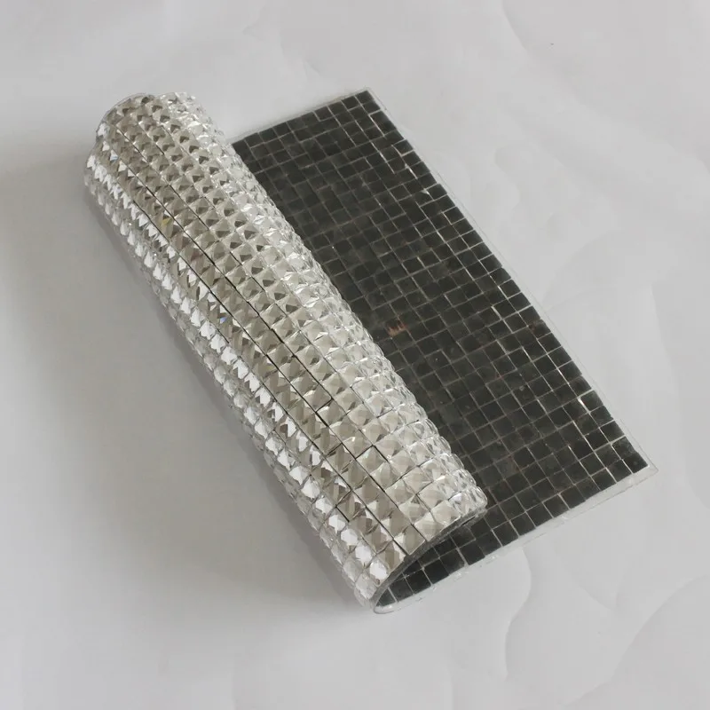 Бесплатная доставка белый прозрачный цветовой мотив стразы 8x8 мм квадратная