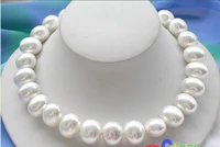 p2696 17 19mm white egg south sea shell pearl necklace noble style natural fine jewe free shipping