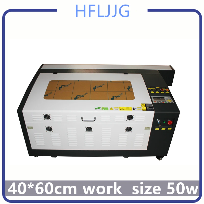 Diy CNC гравировальный станок CO2 лазерная гравировка Ruida 50 Вт 4060 гравировальная