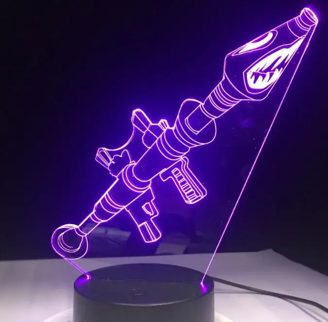3d led lamp 5 3D светодиодная лампа 7 видов цветов сенсорный выключатель Настольная лампа лава лампа Акриловая Иллюзия комната атмосфера освещение игры вентиляторы подарок - Испускаемый цвет: 3d led lamp 5