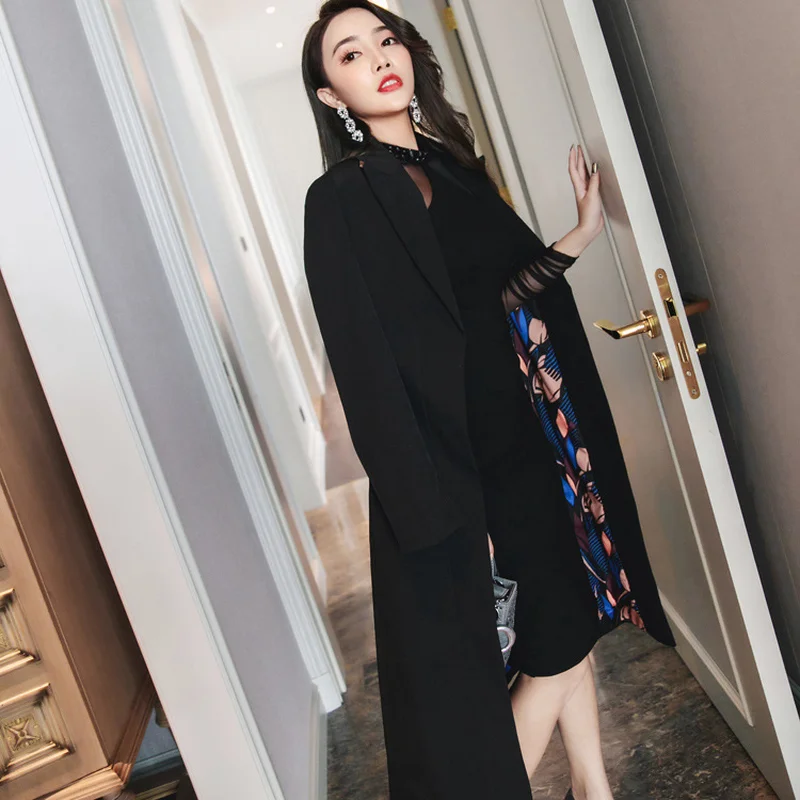 Black Belt Trench Winter Coat Womens 2017 Solid Long Sleeve Cardigan Fashion Warm Slim Overcoat Female | Женская одежда