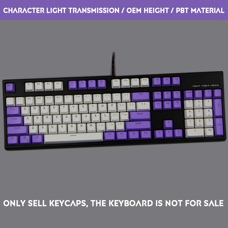 104 ключ PBT капля дождя Dolch пользовательская механическая клавиатура Keycap двойной цвет слово прозрачная подсветка Keycap для Cherry MX
