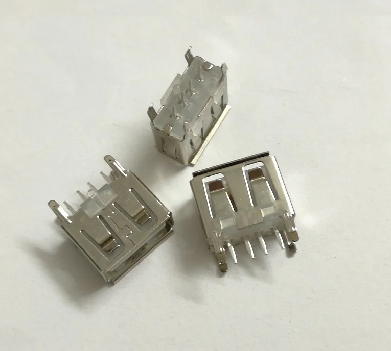 100 шт. материнская плата для ноутбука micro 2 0 USB 4pin 4 pin DC Белый A Тип плоский угол 180