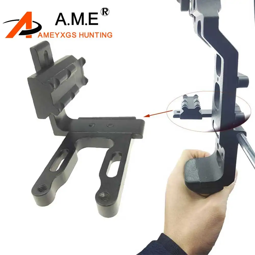 Hunting Archery CNC Bow Sight Aiming Lamp Bracket Mount for Red Dot Laser Reflex Fits Compound Recurve | Спорт и развлечения