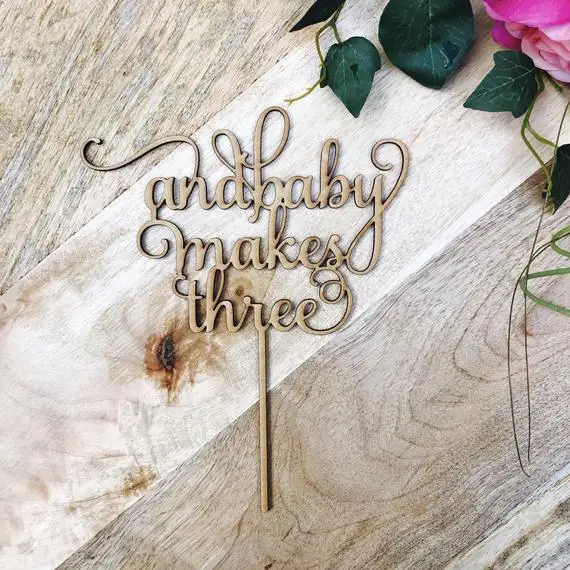 Украшения для тортов топперы Детские торты душа Оформление! 1. Только древесина и