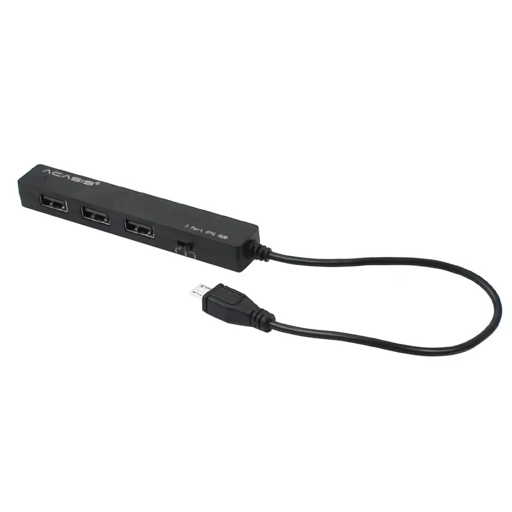 Acasis H027 мобильный планшетный ПК зарядный кабель OTG Micro USB HUB 3 Порты одновременной зарядки Мощность трансмиссионный кабель 10070TW