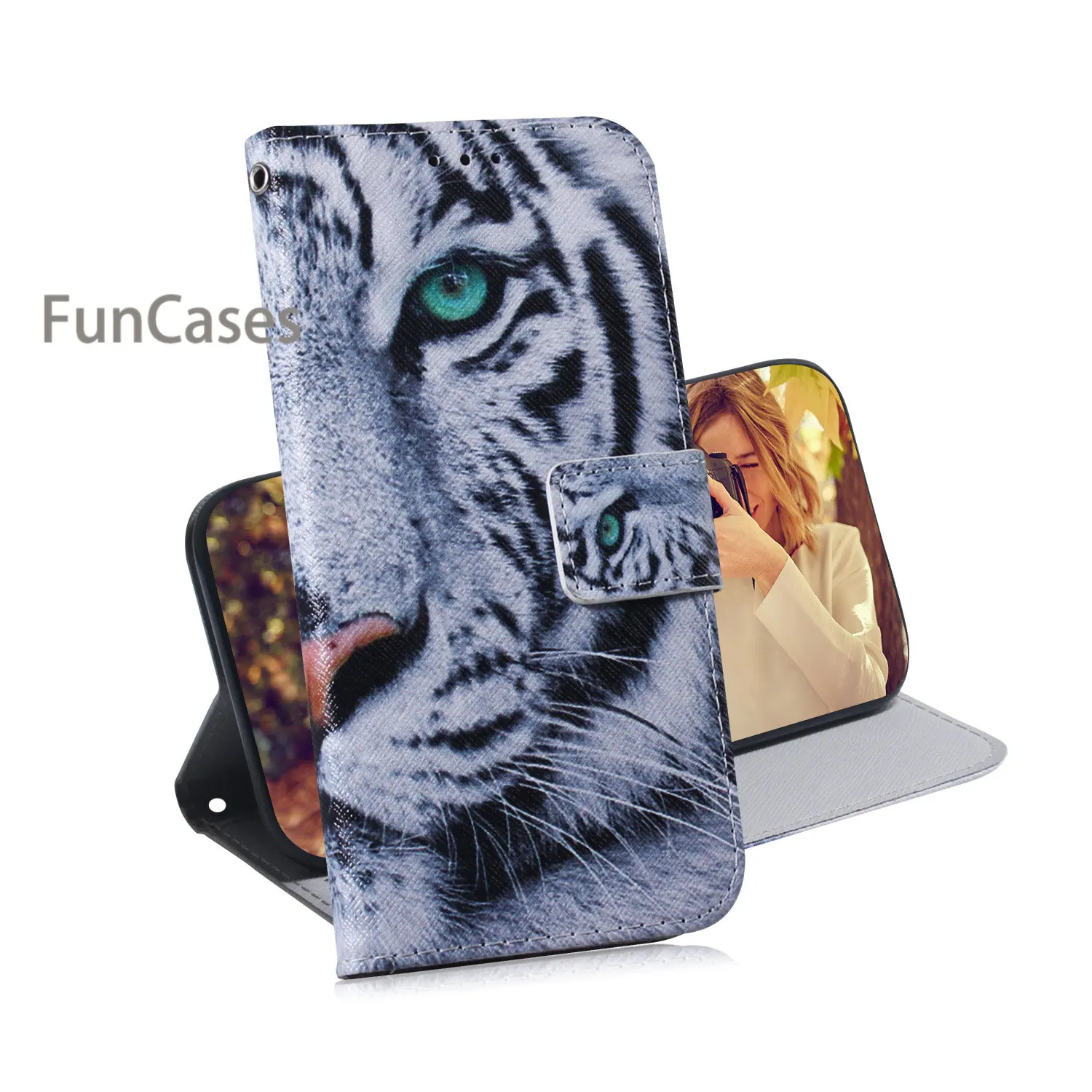 Чехол-книжка из искусственной кожи с пандой для телефона LG Q60 аксессуары