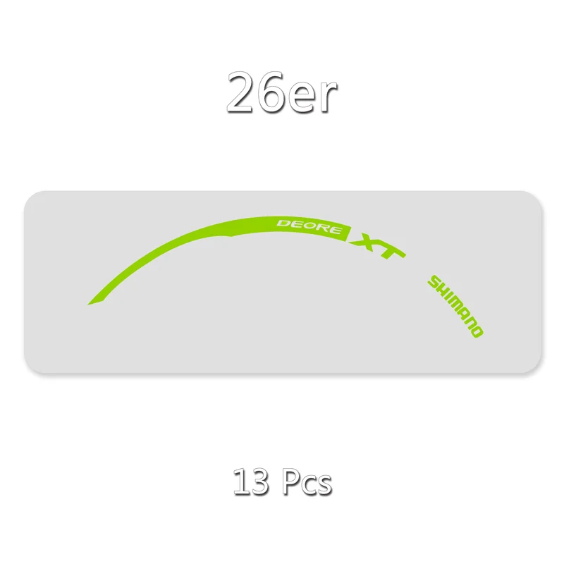 26er Light Green Наклейки/наклейки на горный велосипед/велосипед обод колеса в 26 дюймов Велоспорт для MTB SHIMANO XT M785 - Цвет: 26er Light Green
