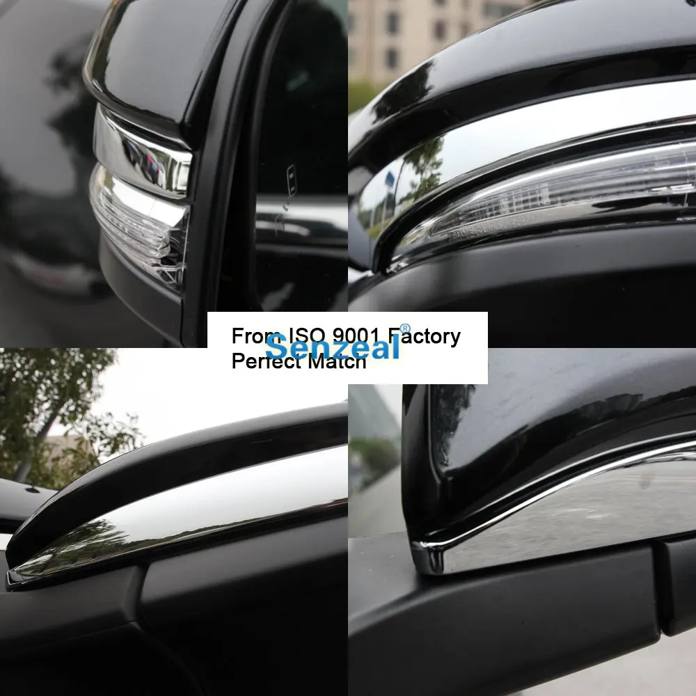 Senzeal 2 шт. ABS Хромированная Накладка для зеркала заднего вида Toyota Highlander 2014 2015 2016 2017