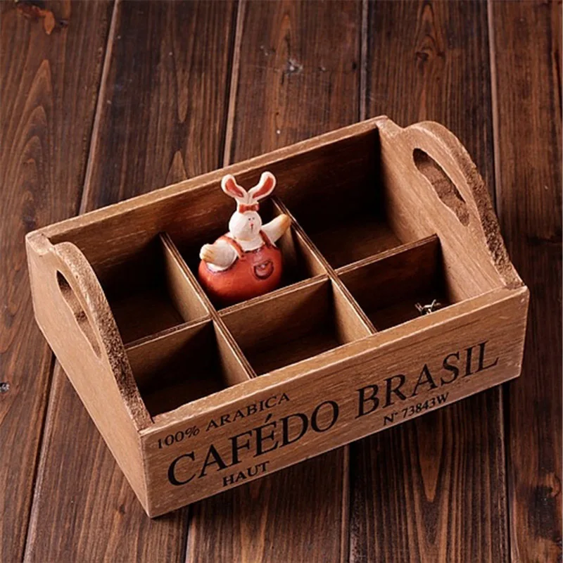 New Wood Sundries Storage Box Creative Handwork Jewelry Collection Organizador Home Decor 6 Lattice porta joias | Дом и сад