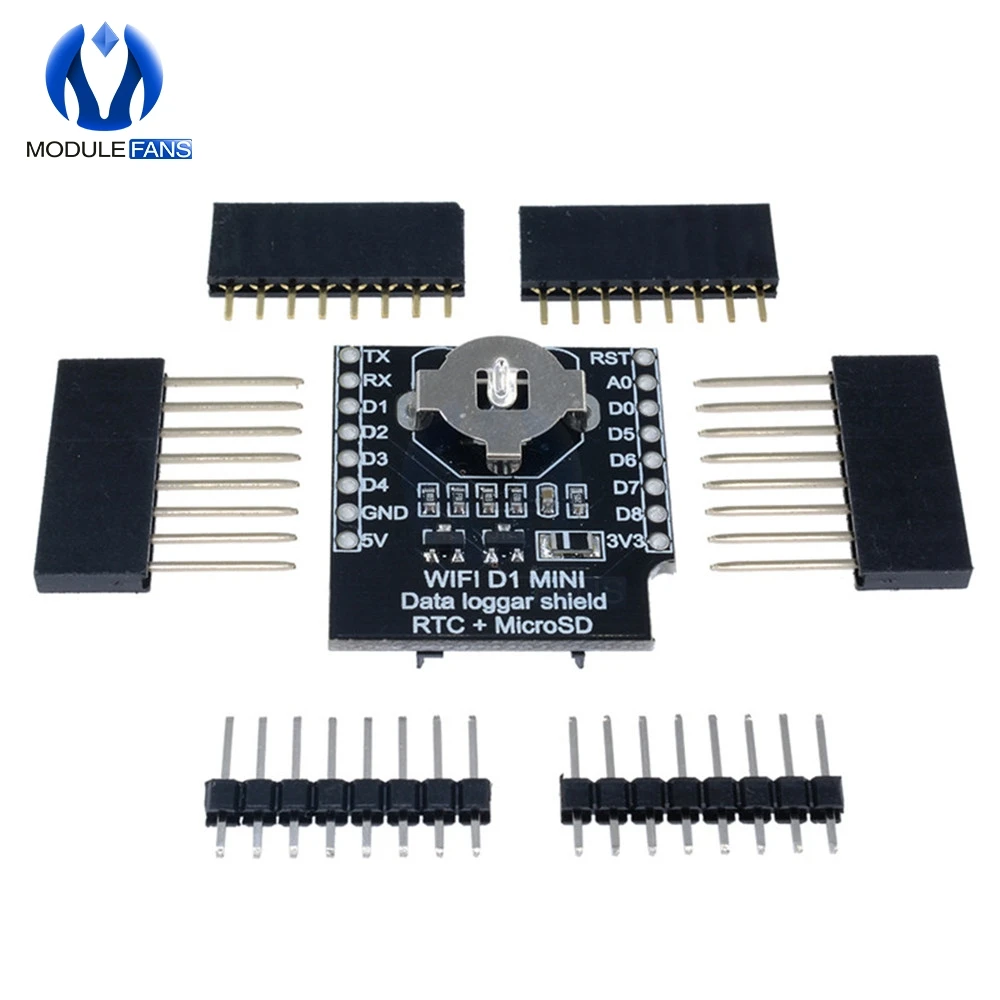 Устройство отображения данных в реальном времени для Micro SD WeMos WIFI D1 Mini Board + RTC DS1307
