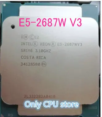 Бесплатная доставка E5 2687WV3 оригинальный Intel Xeon 3 1 ГГц 10 ядерный 25M кэш 2687W V3 FCLGA2011