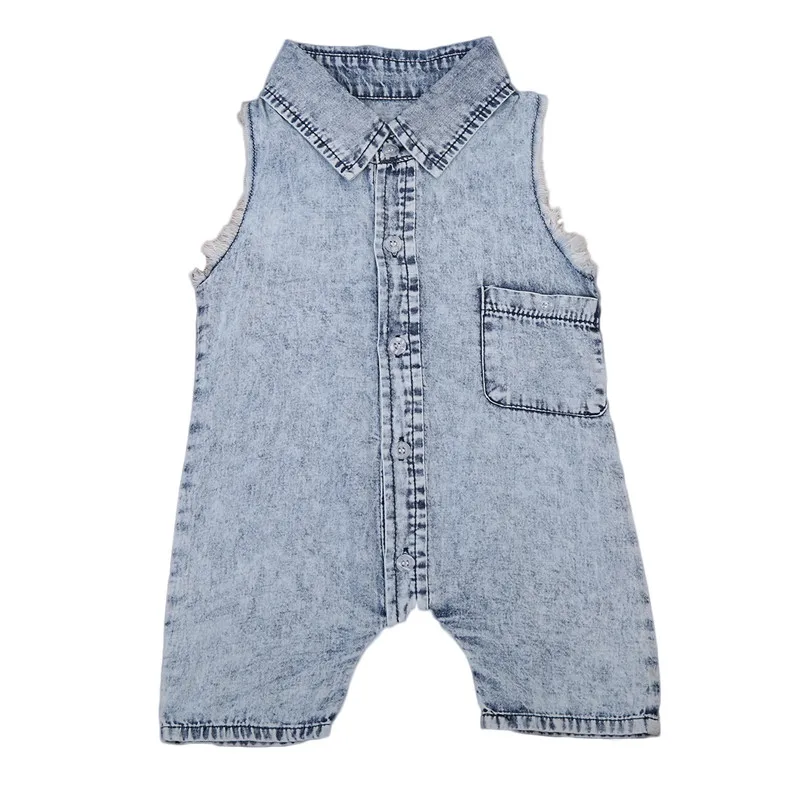 Emmaaby/джинсовый комбинезон для малышей, для маленьких мальчиков и девочек; детский однобортный комбинезон; одежда для маленьких мальчиков