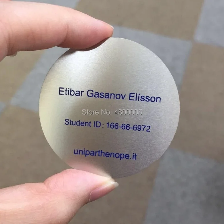 

Stainless steel laser cut metal business card