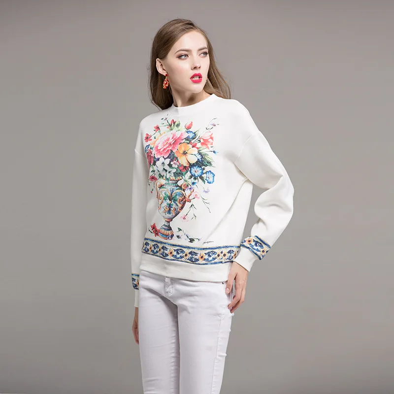 Новые модные повседневные дизайнерские толстовки для подиума женские