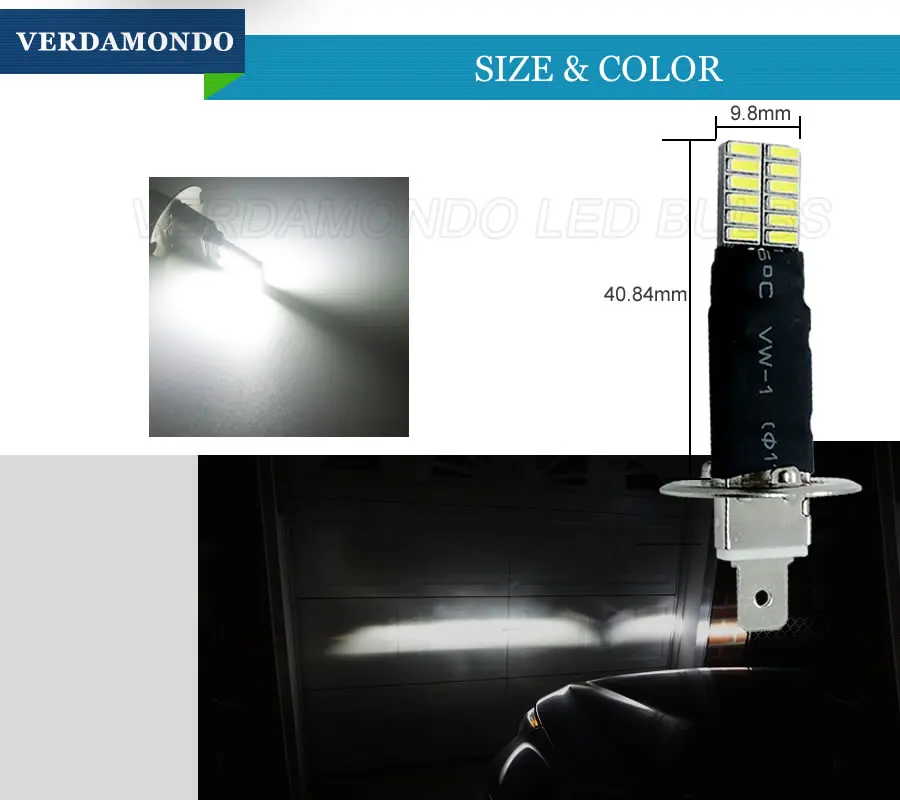 H1 P14.5S 24 4014 SMD автомобиля светодиодный сменные светодиодные лампы для вождения