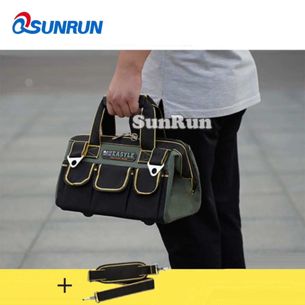 

Multi-Layers fabric Oxford toolbag single shoulder portable kit satchel 4 sizes waterproof electrician tool kit