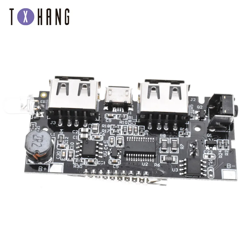 Двойной USB 5V 1A 2.1A мобильный Банк питания 18650 зарядное устройство PCB модуль