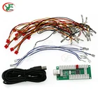 5V Аркада с подсветкой кнопочный контроллер SANWA Джойстик энкодер Аркада Нулевая задержка USB энкодер для ПК, PS3, Raspberry Pi, Android