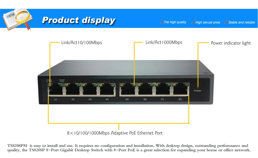 VLAN 8 Порты и разъёмы гигабитный управляемый коммутатор питания через ethernet poe+ ieee802.3af/at отвечающих требованиям