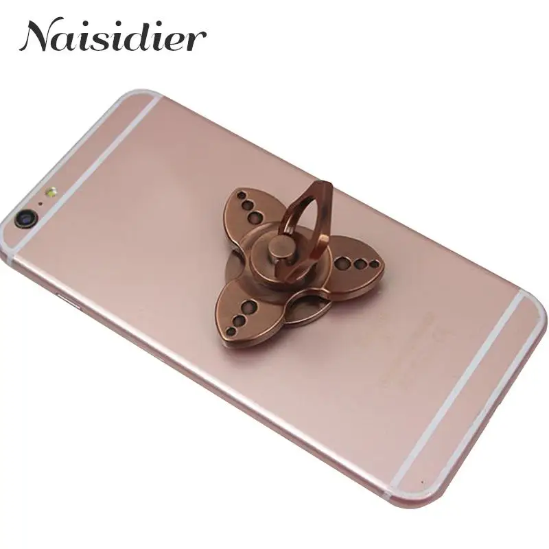 Треугольник Палец Непоседа Spinner Сплава Телефон Держатель Стенд Стент Опорное