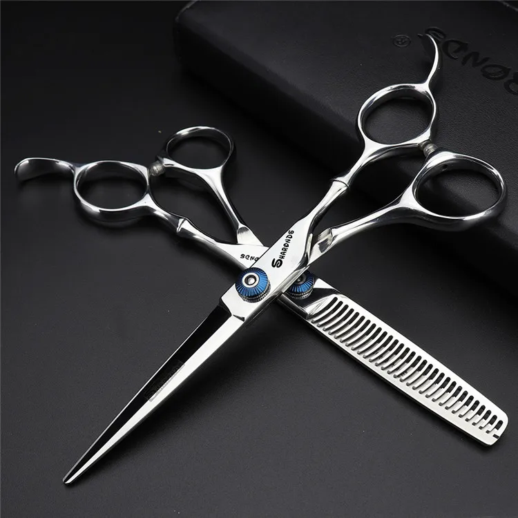 B 6 inch set 30-35 5,5 6 дюймовые ножницы из нержавеющей стали для домашних животных и собак, ножницы для резки, филировочные ножницы, острые ножницы для стрижки кошек, парикмахерские режущие инструменты, набор - Цвет: B 6 inch set 30-35