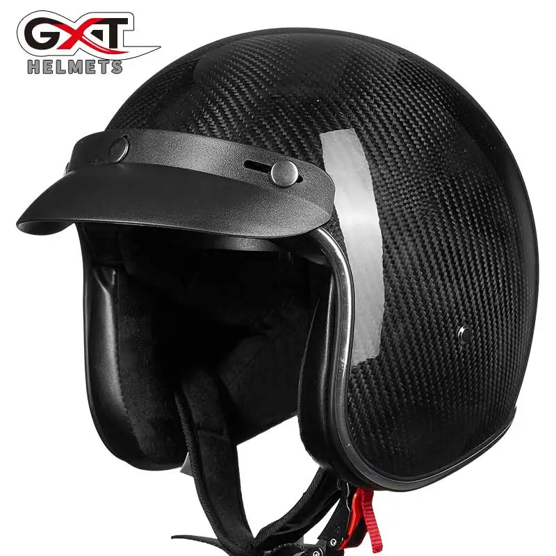 GXT 361 мотоциклетный шлем, закрывающий половину лица шлем halley стиль Электрический локомотив гоночный спортивный защитный шлем из углеродистого волокна