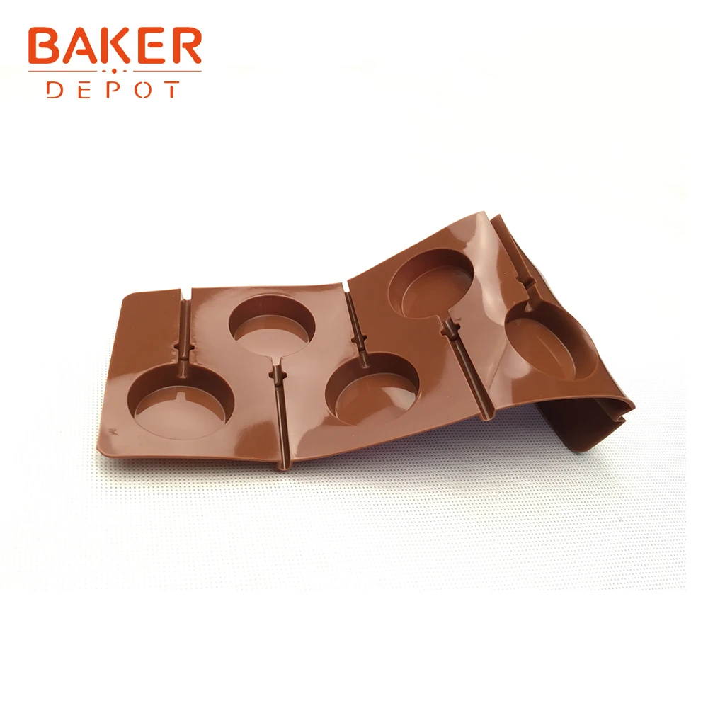 BAKER DEPOT силиконовая форма для леденцов круглая Конфета gummy помадка формы
