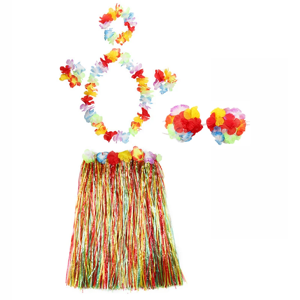 Гавайская Цветочная трава для девушек Семейный комплект с бюстгальтером