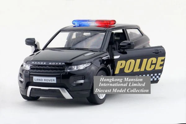 1:36 Масштаб Литой Сплав литья под давлением для полицейской машины модель Range Rover