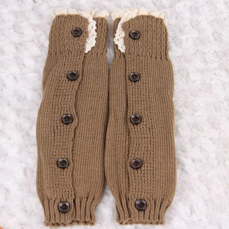 Розничная продажа детские вязаные гетры для девочек хлопковые кружевные чулки с