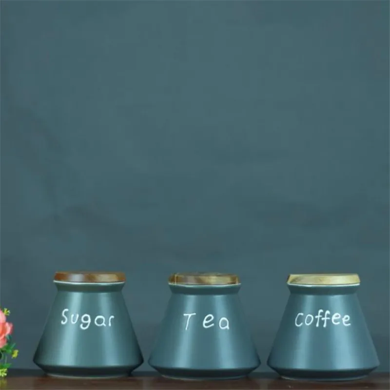 Керамическая банка для хранения кофе кухонная коробка закусок свежих продуктов