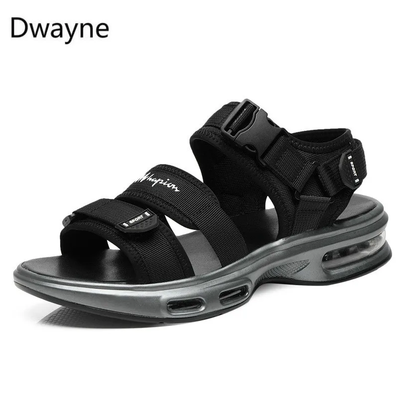 Dwayne/Новинка года; мужские римские сандалии; летняя уличная мужская пляжная обувь; повседневные сандалии на воздушной подушке; водонепроницаемая обувь; Sandalia Masculina
