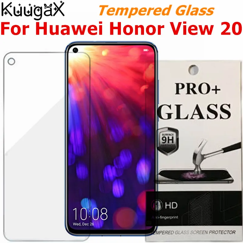 Закаленное стекло для Huawei Honor View 20 Защитная пленка экрана смартфона HonorV20 9H из