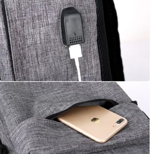 2017 новая мода USB для мужчин и женщин Анти-Вор рюкзак ноутбука камера сумка на