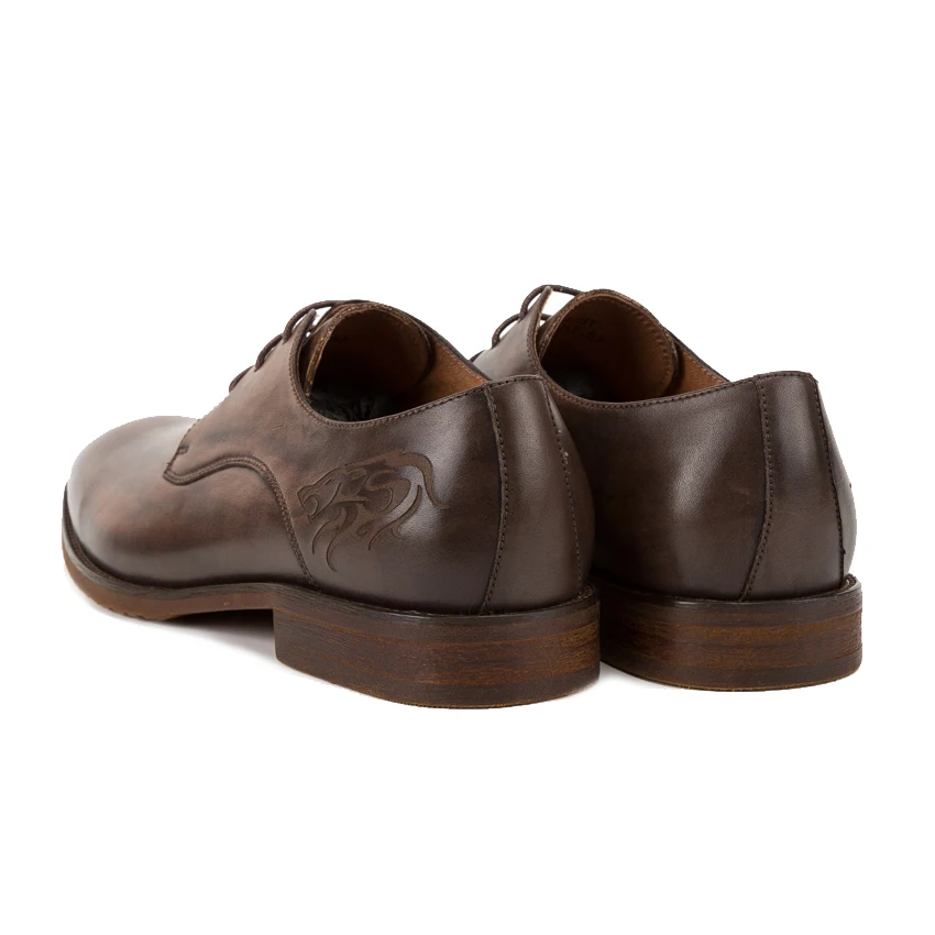 Роскошная мужская обувь ручной работы из натуральной кожи мужские Дерби на