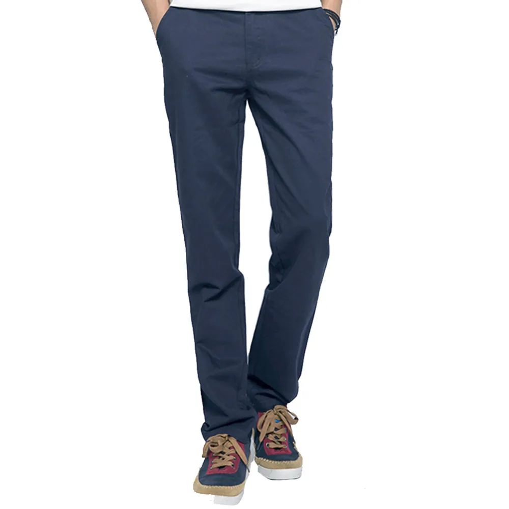 Мужская свободного покроя полу-глаз формальное осень хлопок сплошной цвет