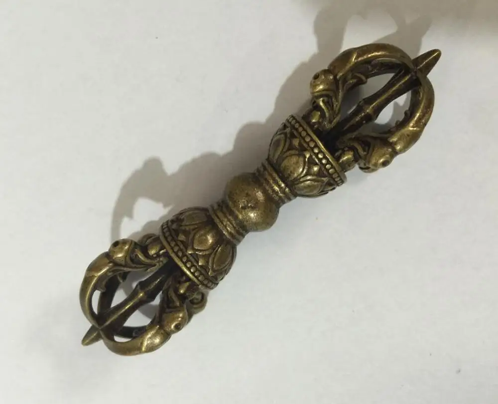 style 2 9,2 см тибетская чистая бронза Phurpa Dorje Vajra-pestle Phurpa Pestle Vajra Talismans FaQi - Цвет: style 2