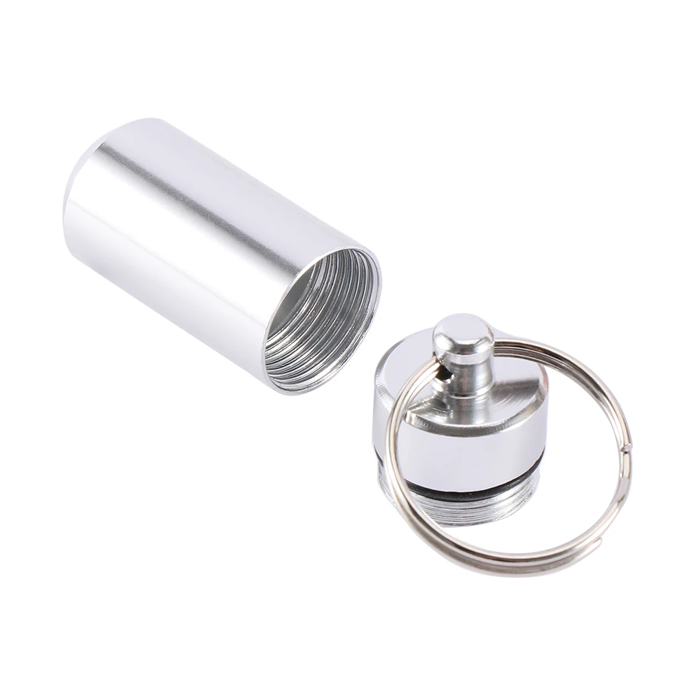 1 шт. портативная мини бутылка для лекарств с брелоком Чехол Контейнер