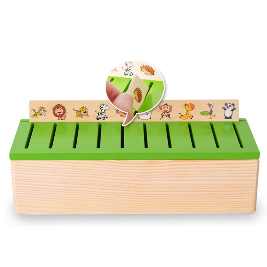 Деревянная классификационная коробка Монтессори развивающие игрушки для детей
