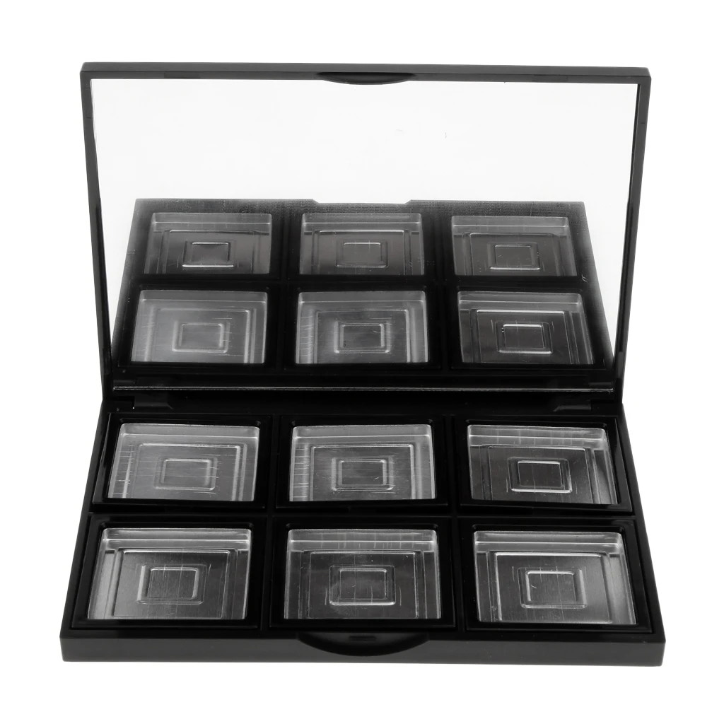 Палитра пустых теней для век 6 ячеек контейнер макияжа поддон с жестяными