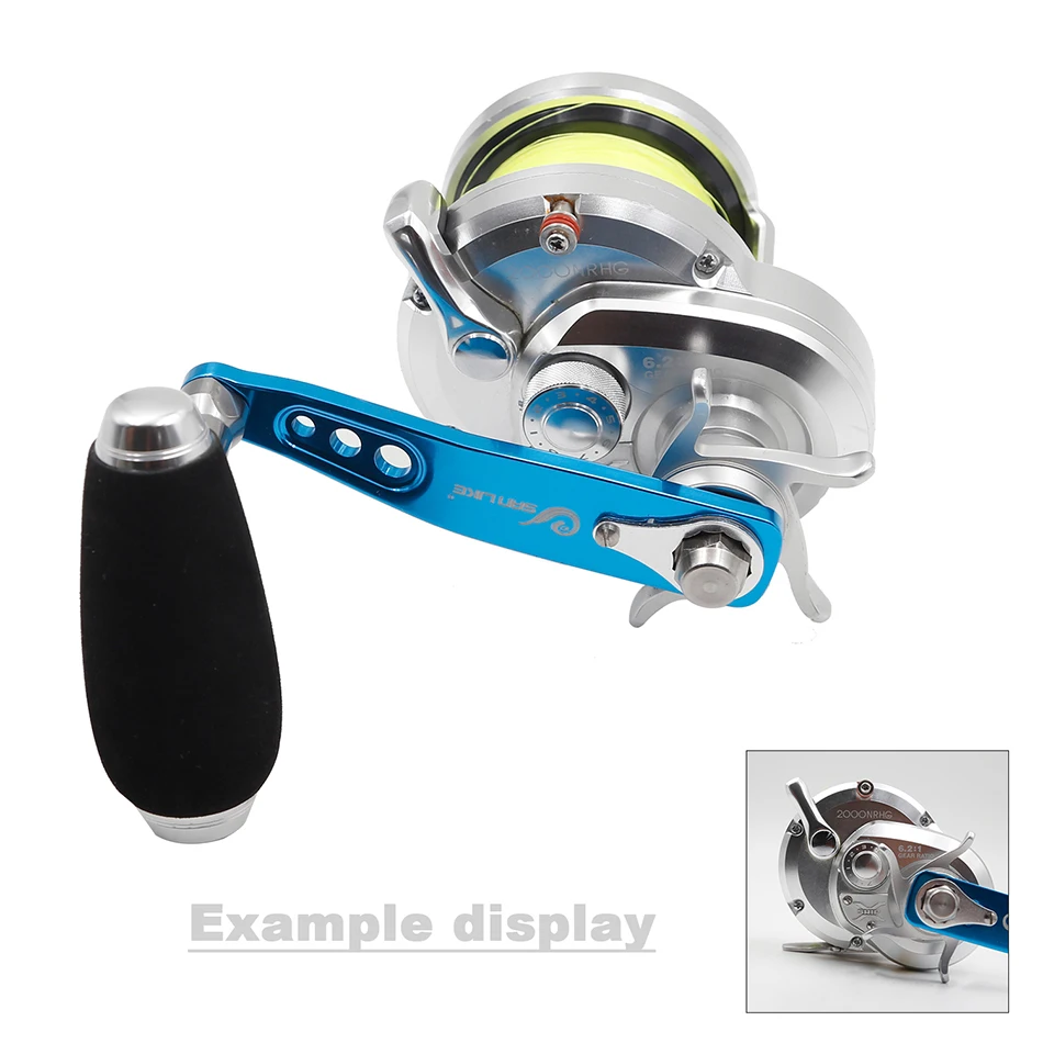 SANLIKE алюминиевое удилище для рыбалки ручка 5*8 мм подходит для SHIMANO& DAIWA ловля на поддев, блеснение катушка снасти инструменты Левая Правая рука
