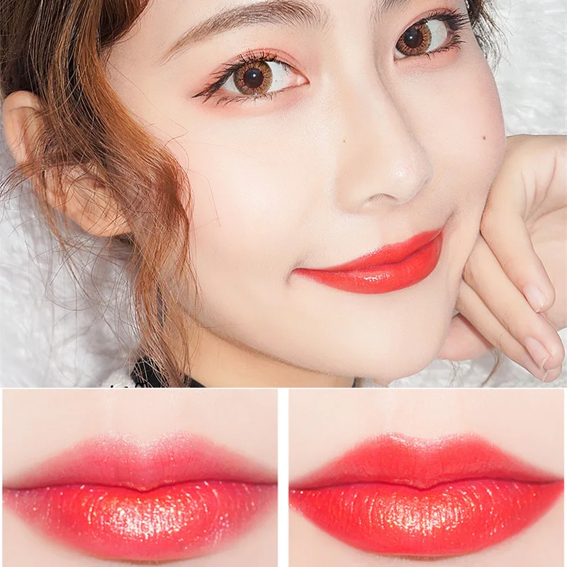 Блестящая Помада для губ водостойкая стойкая блестящая макияжа