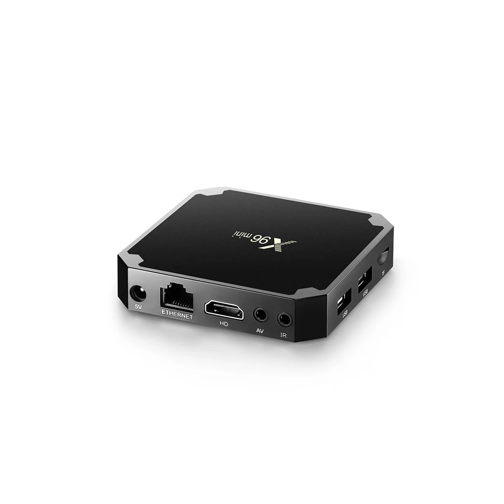 X96 Мини ТВ коробка Android 7 1 X96mini Смарт 4K * 2K четырехъядерный Amlogic S905W 2 ГБ 16 + IR кабель не