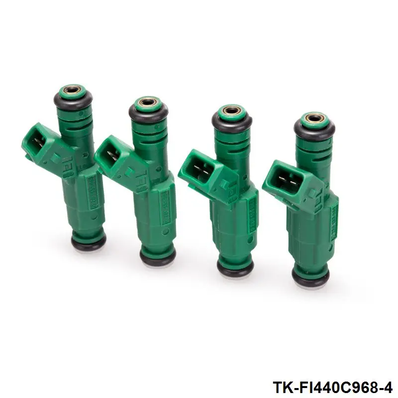 

4PCS/LOT High flow 0 280 155 968 fuel injector 440cc "Green Giant " For Volov fuel injector 0280155968 TK-FI440C968-4