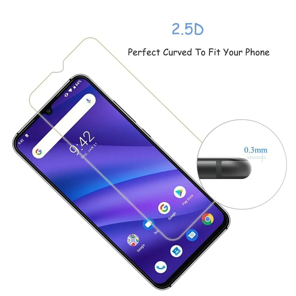 2 упаковки для Umidigi A3 a3pro A5 Pro Z2 SE Power 0 3 мм 2.5D 9H прозрачное закаленное стекло Защита