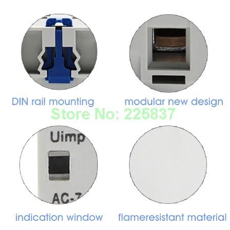 Высокое качество NCH8-20/22 AC 220 v 230 v 50/60Hz 20A 2-нет 2-NC 4 P 4-х полюсной бытовой модульный мини переключатель на din-рейку