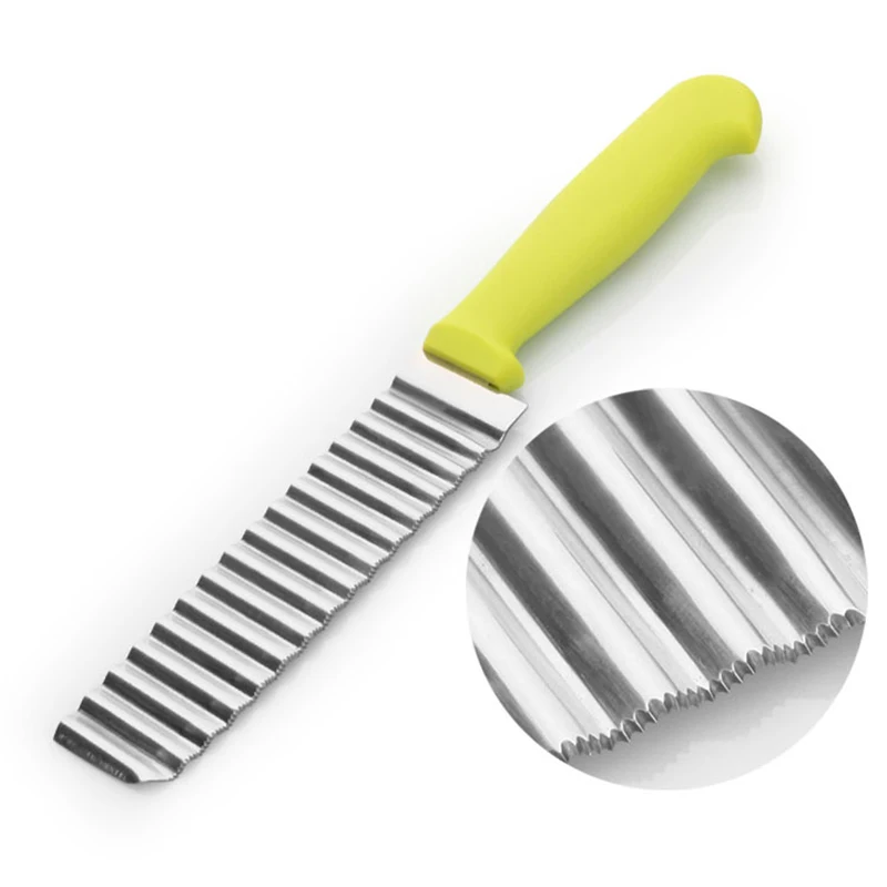 QuickDone Нержавеющая сталь производства картофельных чипсов типа волнообразный