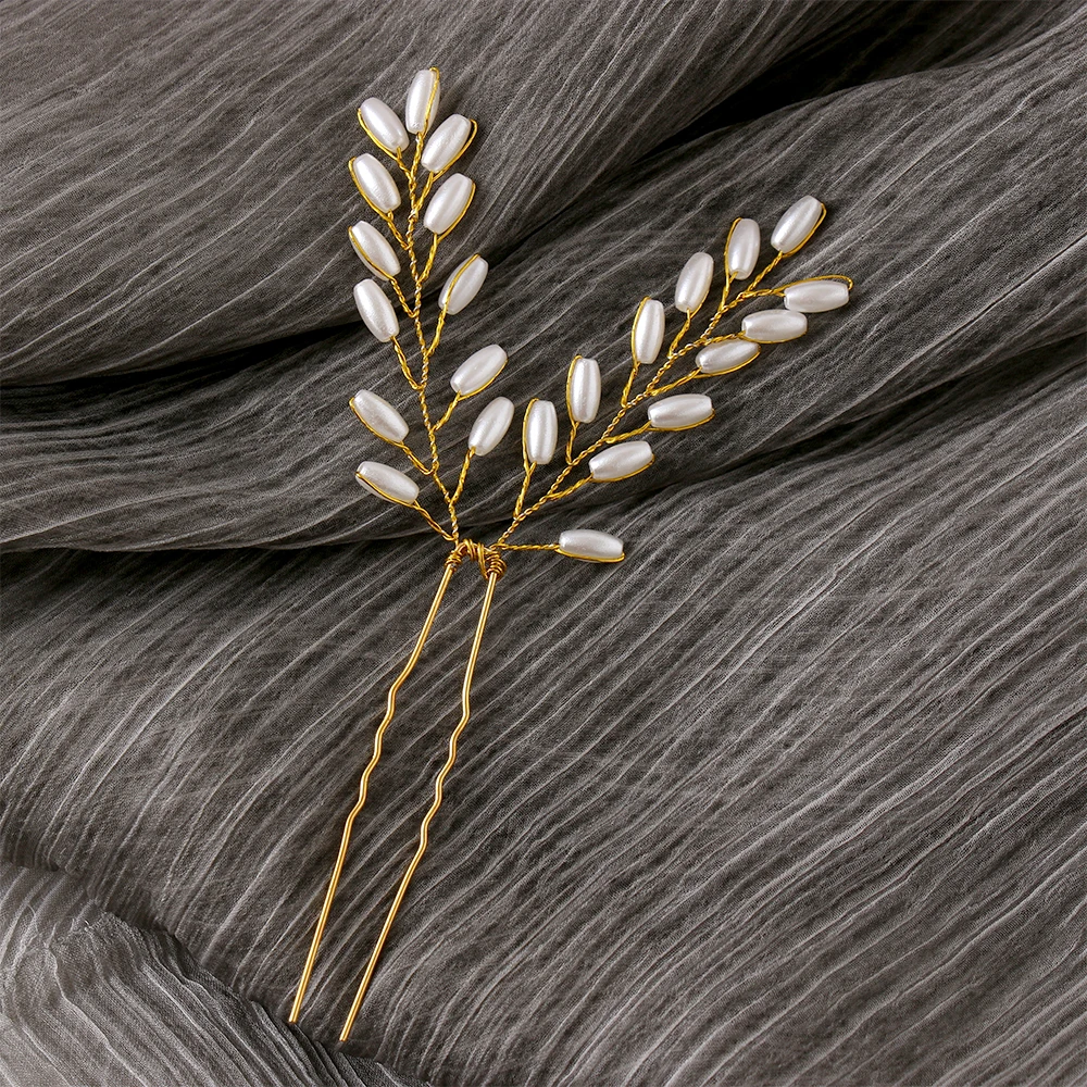 Шпилька для волос свадебный головной убор жемчужные шпильки невесты женщин