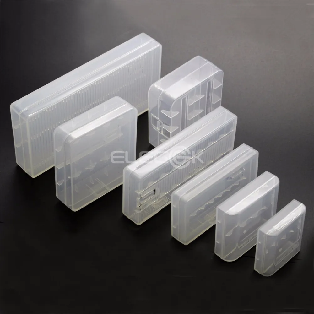 Батарея случае комплект с 7 различных хранение прозрачное жесткий Пластик
